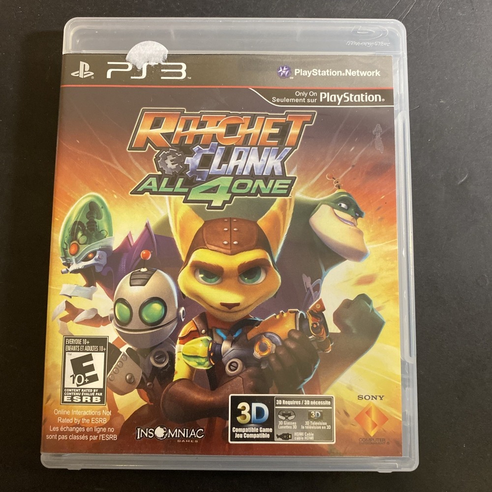 Ratchet & Clank All 4 One PS3 PlayStation 3 - Complete CIB Tested & Working